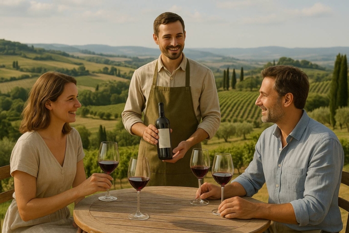 wine tasting tuscany