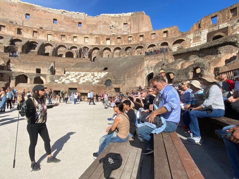 guided tour at the colosseum